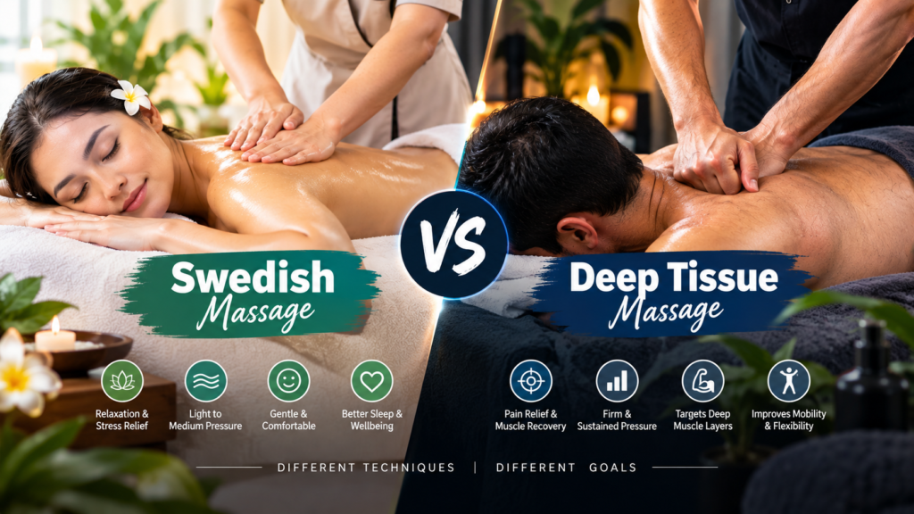 deep tissue vs swedish massage